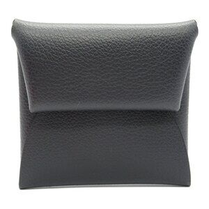 HERMES Black Leather Wallet